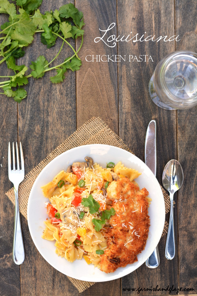 Louisiana Chicken Pasta | Garnish & Glaze