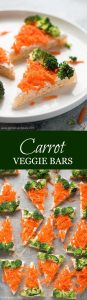 Get your kids to eat their vegetables this Easter with these cute and easy to make CARROT VEGGIE BARS!