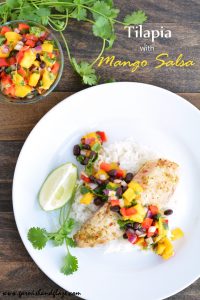 Tilapia with Mango Salsa | Garnish & Glaze