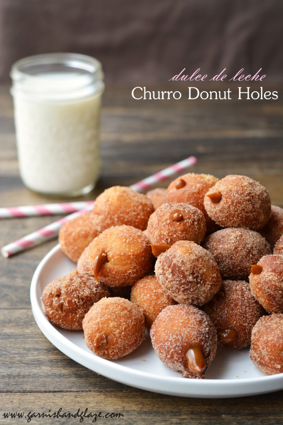 Dulce de Leche Churro Donut Holes | Garnish & Glaze