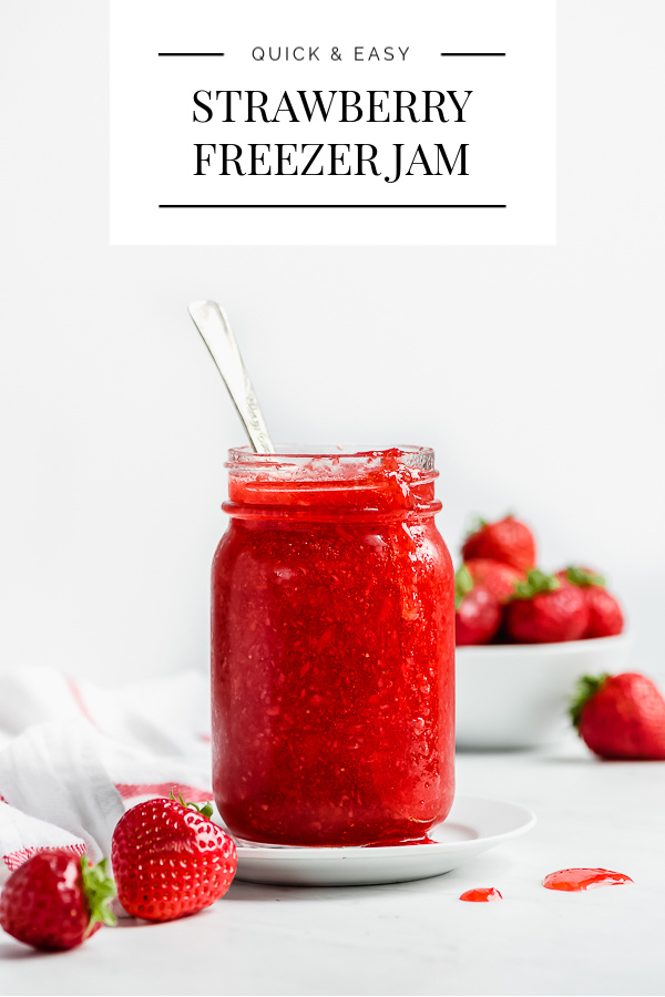 The BEST Strawberry Freezer Jam Garnish & Glaze