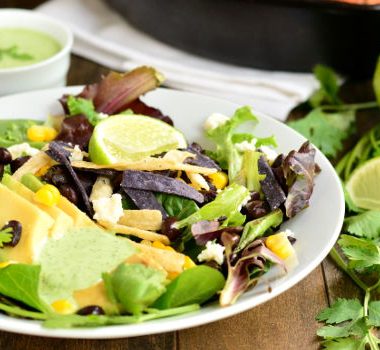 Chipotle Chicken Salad with Cilantro Lime Dressing | Garnish and Glaze