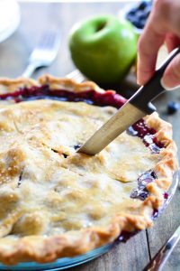 Blueberry Pie with a hint of apple | Garnish and Glaze