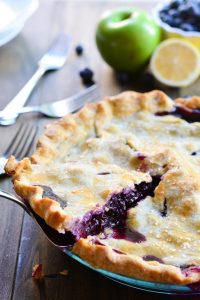 Blueberry Pie with a hint of apple | Garnish and Glaze