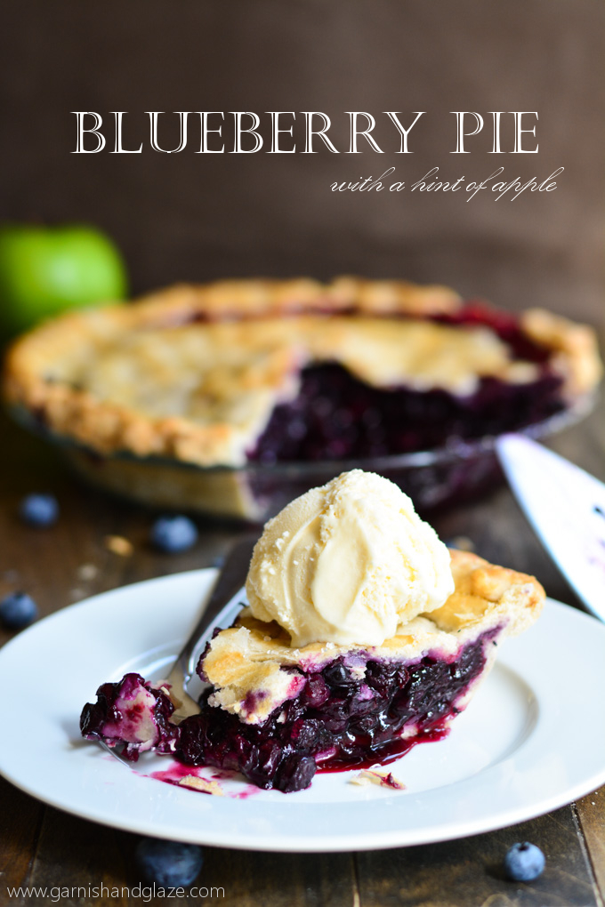 Blueberry Pie with a hint of apple