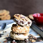 Salted Chocolate Chunk & Toffee Ice Cream Sandwiches | Garnish & Glaze