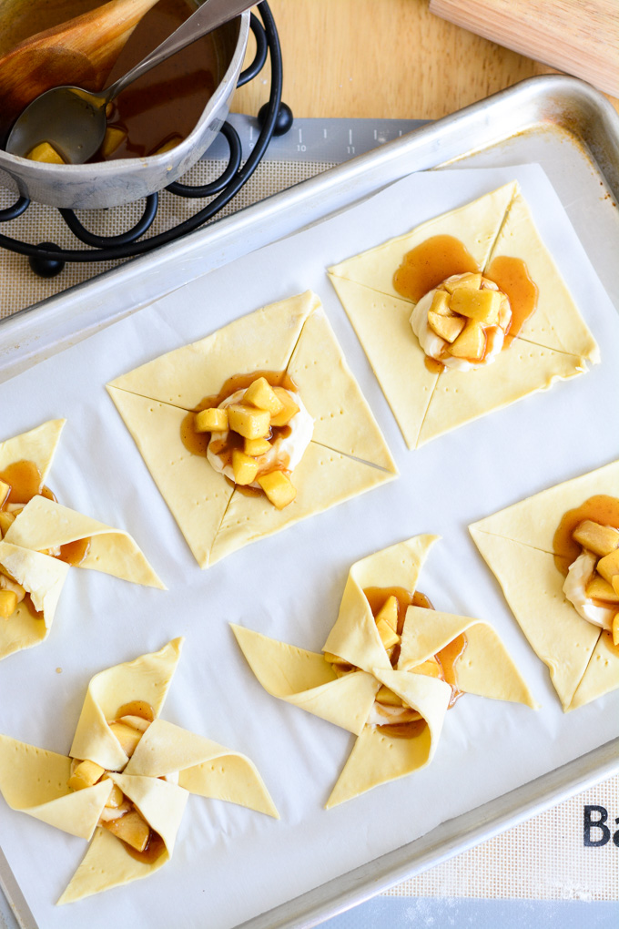 Cream Cheese Caramel Apple Pinwheels | Garnish & Glaze