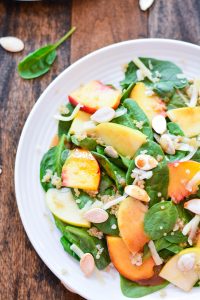 Peach & Apple Quinoa Salad with Cinnamon Honey Vinaigrette | Garnish & Glaze