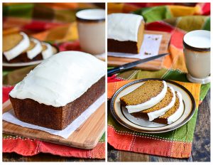 Pumpkin Bread with Cream Cheese Frosting | Garnish & Glaze