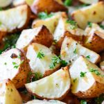 Garlic Roasted Red Potatoes | Garnish & Glaze