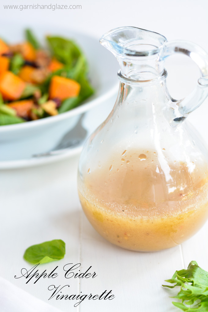 Roasted Butternut Squash Salad with Warm Apple Cider Vinaigrette | Garnish & Glaze