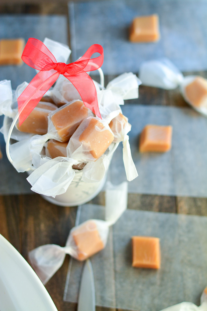 Soft, buttery, melt-in-your-mouth Homemade Christmas Caramels are the perfect holiday gift!