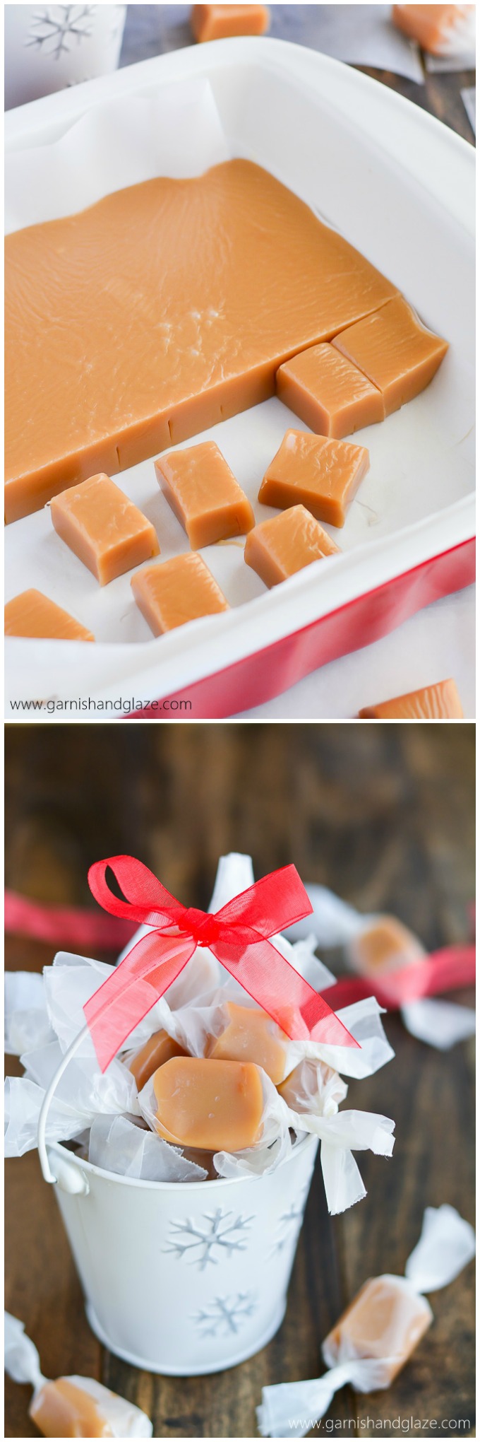 Soft, buttery, melt-in-your-mouth homemade Christmas caramels are the perfect holiday gift!