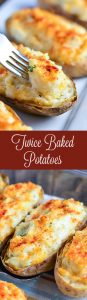 Make Twice Baked Potatoes for a perfectly portioned delicious side dish!
