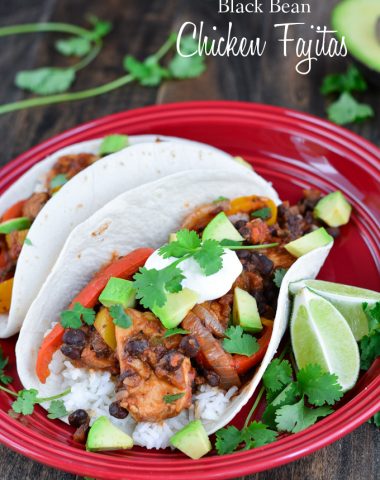 Black Bean and Chicken Fajitas