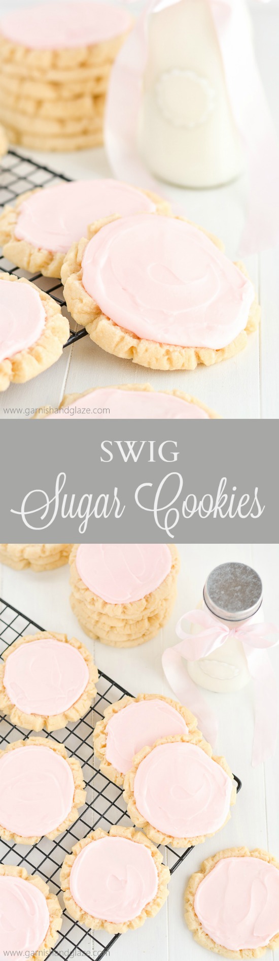 Swig Sugar Cookies will become your new favorite, go-to, easy sugar cookie recipe. Perfect for Mother's Day, Valentine's Day, a bridal shower, baby shower...