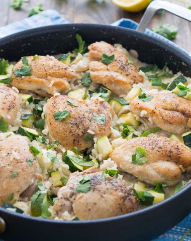 Chicken and Zucchini Indonesian Coconut Rice | Garnish & Glaze