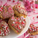 Scotcheroo Hearts- Peanut butter Rice Krispies dipped in chocolate and butterscotch | Garnish & Glaze