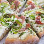 Asparagus Ribbon Pizza | Garnish & Glaze