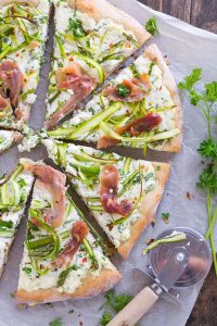 Asparagus Ribbon Pizza | Garnish & Glaze