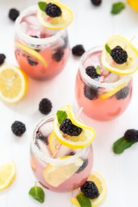Sparkling Blackberry Lemonade | Garnish & Glaze