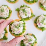 Tuna Salad on Crackers | Garnish & Glaze