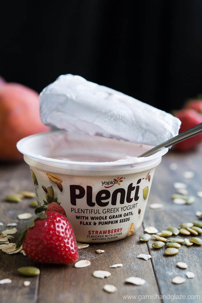 Yoplait's Plentiful Greek Yogurt is the perfect delicious and filling snack.