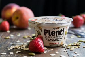 Yoplait's Plentiful Greek Yogurt is the perfect delicious and filling snack.