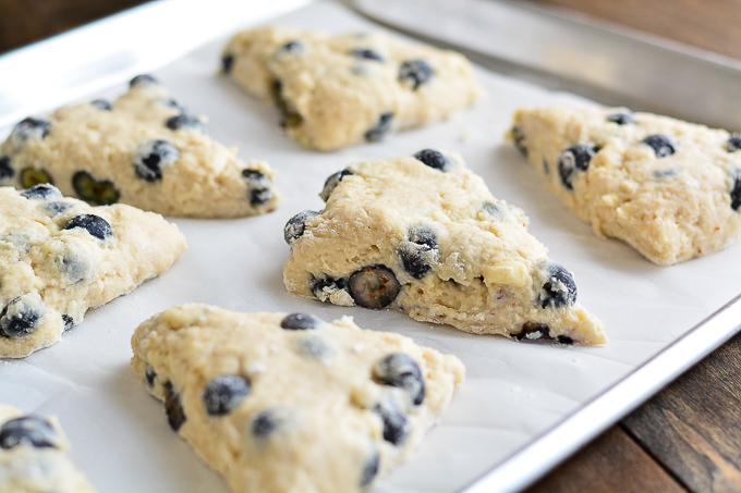 These buttery, moist, and tender Blueberry Scones are the perfect way to eat up those summer blueberries!