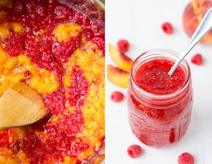 Bottle up the summer with this easy Raspberry Peach Freezer Jam!