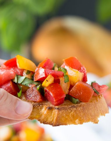 Enjoy summer's sweet tomatoes in this Tomato Basil Bruschetta.