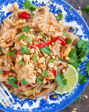 Enjoy Thai food at home with this quick and easy Chicken Pad Thai.