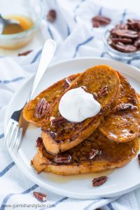 Start off a cool fall day the right way-- with some Pumpkin French Toast!