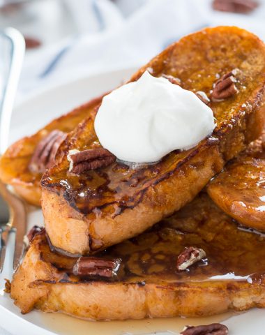 Start off those cool fall days the right way-- with a few slices of Pumpkin French Toast!