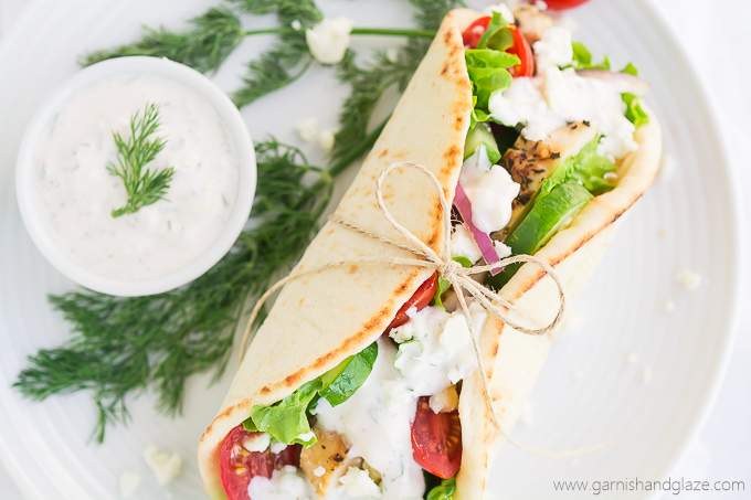 Whether you're celebrating the release of My Big Fat Greek Wedding 2 or just want some yummy Greek food, these Greek Chicken Gyros with Tzatziki Sauce make for an easy and delicious meal.