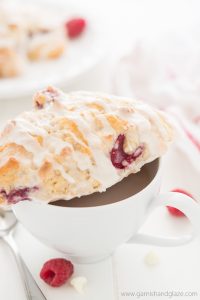 Serve White Chocolate Raspberry Scones at your next Sunday brunch for a super light and tender scone that no one will be able to stop talking about.