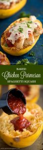 Make a smart swap and cook up some Baked Chicken Parmesan Spaghetti Squash for healthier dinner with the same great taste and crispy texture.