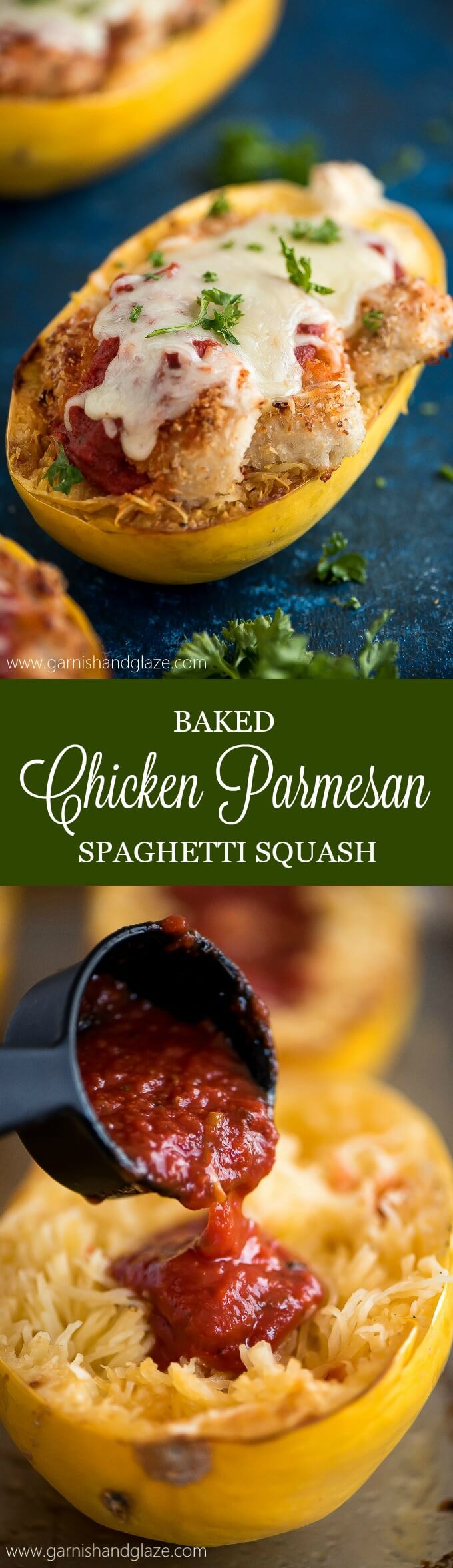 Make a smart swap and cook up some Baked Chicken Parmesan Spaghetti Squash for a healthier dinner with the same great taste and crispy texture. Repin for a chance to see a similar meal in your freezer aisle @smartmade0201 @AOL_Lifestyle #ad #SmartMade #InspiredByYou