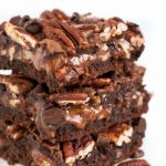 Rich chocolaty brownies filled with sweet gooey caramel and crunchy pecans... these delicious Turtle Brownies are going to blow your mind!
