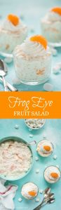 Serve Frog Eye Fruit Salad at your next barbecue for a yummy, sweet, fruit filled side dish that will be the talk of the party.