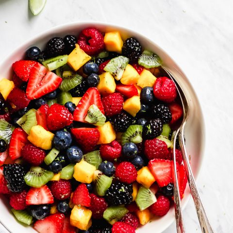 Summer Fruit Salad - Garnish & Glaze