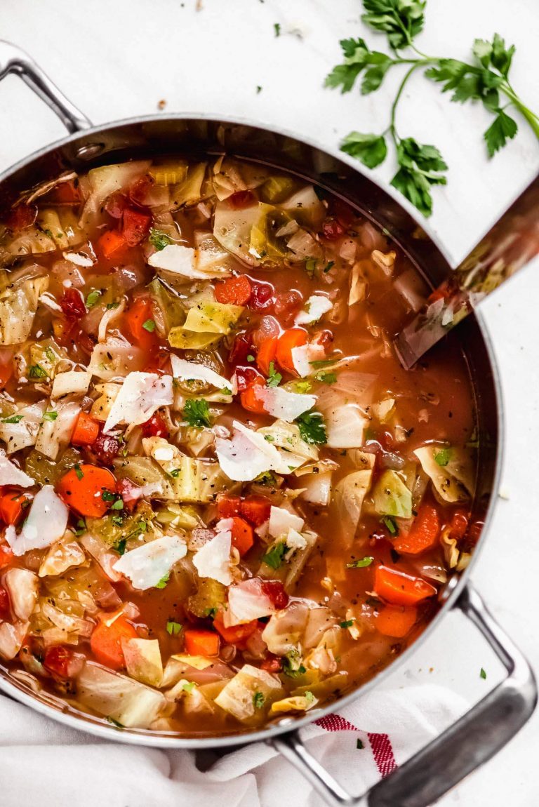 The BEST Cabbage Soup - Garnish & Glaze