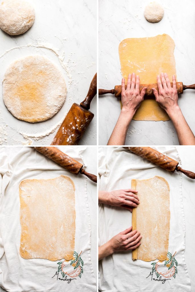 Homemade Egg Noodles Garnish Glaze