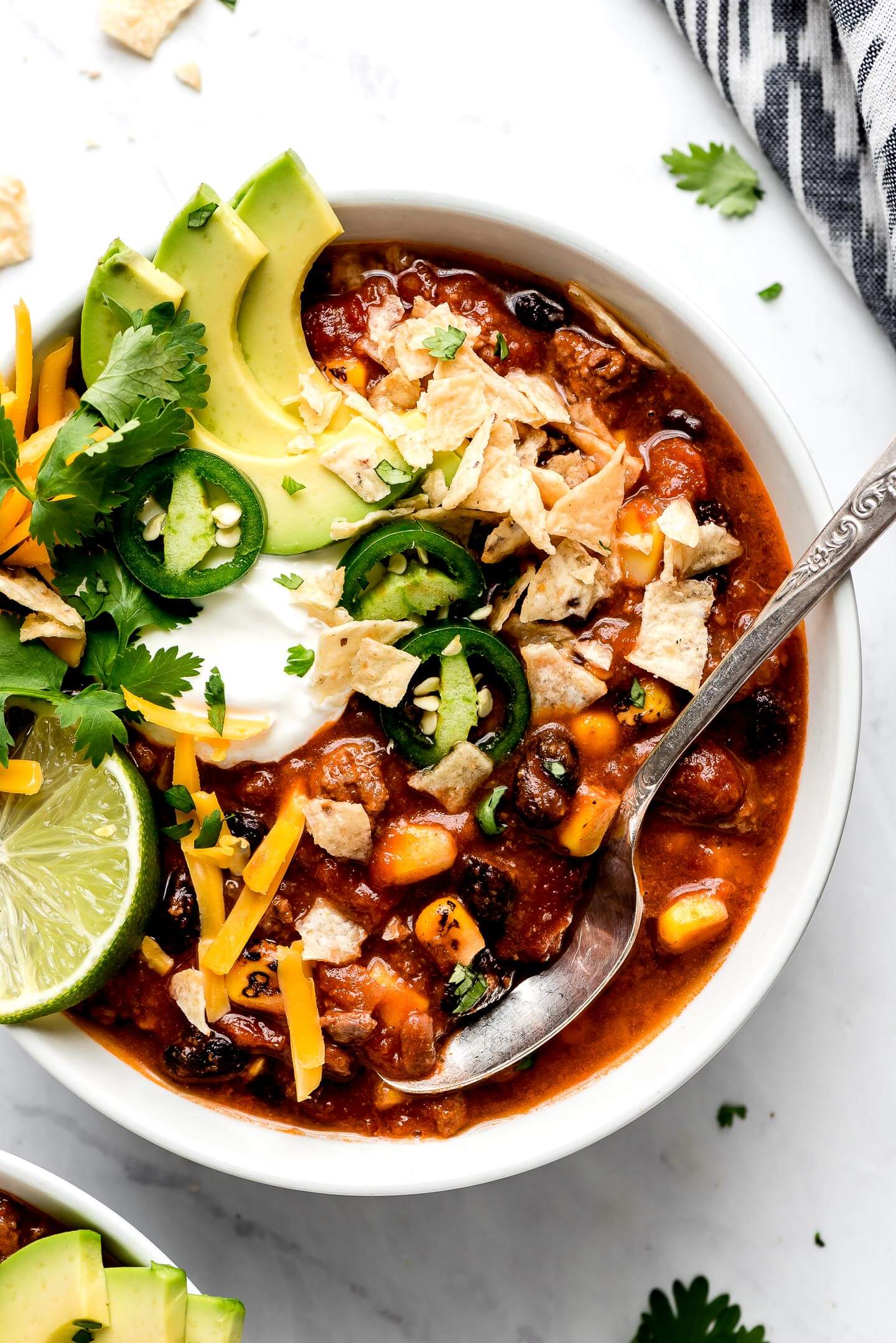 Slow Cooker Taco Soup Recipe - Home. Made. Interest.