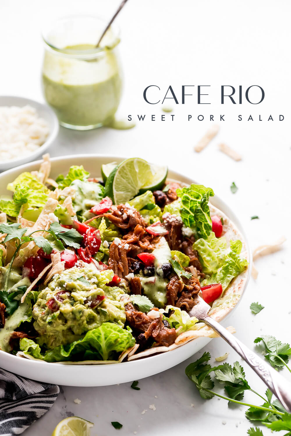 Cafe Rio Sweet Pork Salad - Garnish & Glaze