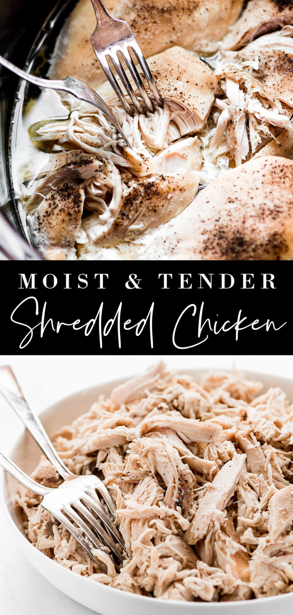 Slow Cooker Shredded Chicken - Garnish & Glaze