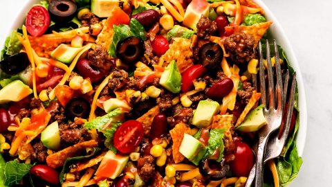 dorito taco salad with green goddess dressing Green Goddess Taco Salad