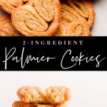 Palmier Cookies stacked on top of each other.