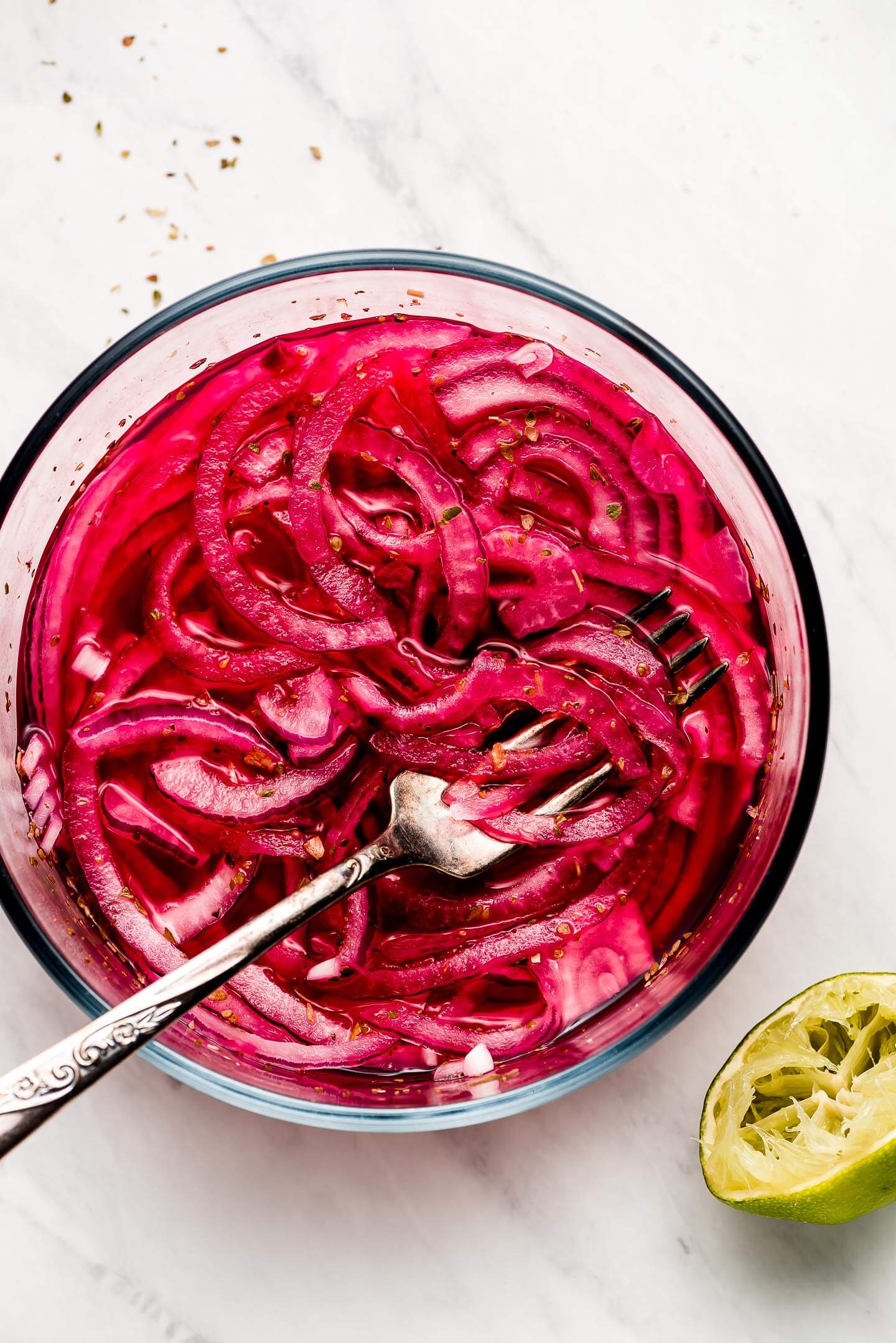 Quick Mexican Pickled Onions - Garnish & Glaze
