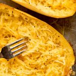Shredded spaghetti squash.